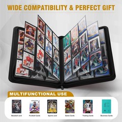 Tcgenith Trading Card Binder Card Binder 9 Pocket For Trading Cards Holds 540