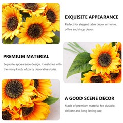 1 Bunch Wedding Bridal Bouquet Simulation Sunflower Bouquet Wedding Decoration