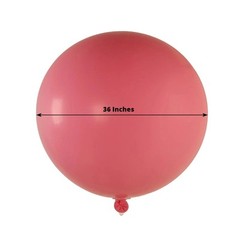 5 PINK 36″ Biodegradable Latex Matte Pastel Balloons Party Wedding Decorations