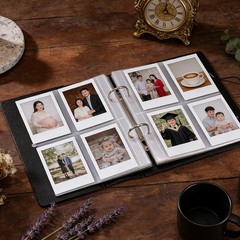Mini Photo Album, 2.5 x 3.5″ Small Pictures Book Album Hold 200 Pictures, White