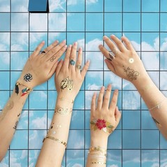 Aresvns Gold tattoo metallic 32 Sheets,Over 340+ Flash temporary tattoos for …