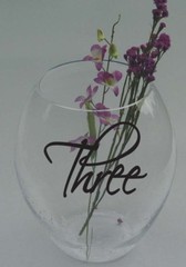 Wedding Table Numbers 1-10, 15, or 20 Custom Centerpiece Vinyl Sticker Decals c