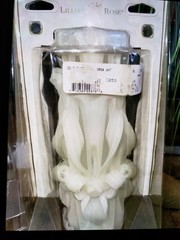 Lillian Rose White Unity Candle Wedding Wax Quote «This day I will marry my»