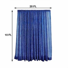 Metallic Royal Blue BACKDROP 20×10 ft Spandex Wedding Decorations WHOLESALE