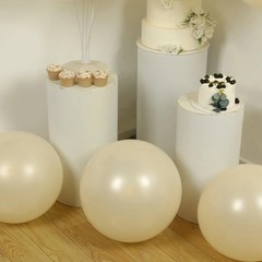 10 CREAM 18″ Biodegradable Latex Matte Pastel Balloons Party Wedding Decorations