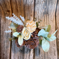 Sola Wood Mauve Wedding Floral Table Centerpieces Set of 3 Bridal Shower Decor