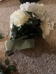 Wedding Floral Decor White Pink Tub And Basket Bundle 3