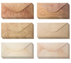 【Pack 48 】Vintage Style Envelopes – Classic Aged Envelopes in 6 Un