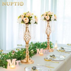 Crystal Flower Stand Wedding Centerpiece Set