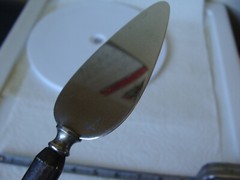 Vtg Cheese Pastry Cake Pie Server Knife Acrylic Sterling Silver Stainless Steel