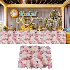 12 Pcs New Artificial Flower Wall Romantic Flower Wall Wedding Background Decor
