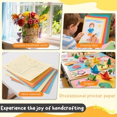 8.5″ X 11″ Colored Cardstock, 25 Colored Construction Paper Card Making Suppl…