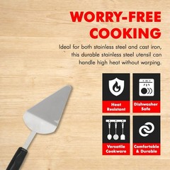 11.5-Inch Dishwasher Safe Pie Server – Durable Stainless Steel with Comfort Grip