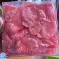 Studio His & Hers Coral Pink Decor Rose Petals 2 Packs Bundle