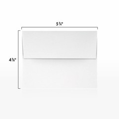 LUXPaper A2 Invitation Envelopes | 50 Qty., Envelope, 60lb. Bright White