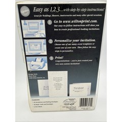 WILTON Wedding INVITATION Kit 40 Sets W/ Print Your Own Invites Envelopes Flower