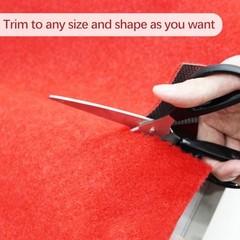 900 GSM Extra Thick 3×10 ft Red Carpet Runner for Partys, Polyester Aisle Rug