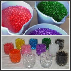 CLEAR DECO BEADS WATER STORING GEL CRYSTALS – vase filler water beads