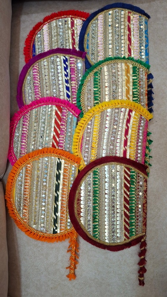Colorful handfans set of 20 wedding favors Sangeet Mehndi Haldi Dholki ceremony