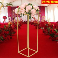 Gold Metal Tabletop Flower Stand – 70CM Elegant Wedding Centerpiece