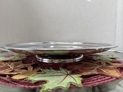 13.5” Silver Colored Finish Display Cake Stand with Pedestal