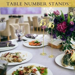20 Pcs Metal Table Numbers 1-20 Table Numbers for Wedding Reception 12
