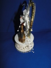 New 50th Wedding Anniversary Couple Caketopper with Bride & Groom in Gold #29