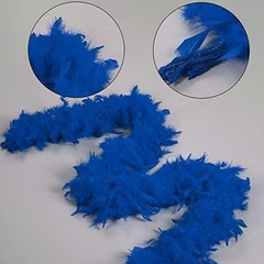 Feathers Boa – 2 Yards Boas for Adults,Wedding Royal Blue 45g