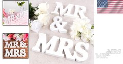 Luxurious Mr & Mrs Wooden Wedding Signs – Perfect for Romantic Occasions