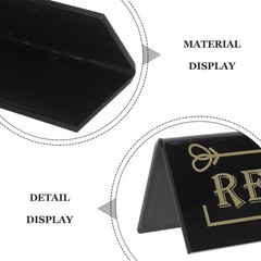 10 Pcs Acrylic Reserved Table Cards Tent Sign Birthday Hosts Wedding