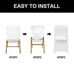 Spandex Chair Cover,12PCS,Chair Covers,Living Room Folding Chair 12Pack Black