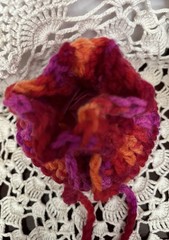 2 Crochet Drawstring Bags Wedding Party Favor Pouch Jewelry Gift Coin Dice Bags
