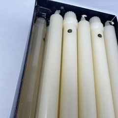Colonial Candle Unscented Candles Classic Collection 372 Ivory Taper 10 In x 12