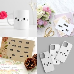 4620 Letter Stickers 30 Sheets Alphabet Stickers 0.5in Vinyl Self-Adhesive Nu…