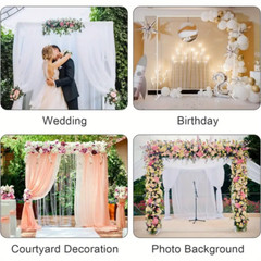 Square Wedding Arch hanging Flower White Metal Stand for Wedding party Ceremony