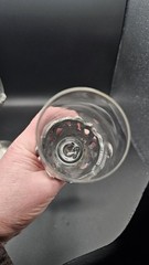 Pair Pewter Glass Champagne Flutes Roses Grapes Wedding Toast Goblets