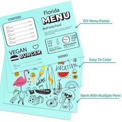 25 Sheets Sky Blue Cardstock – 8.5» x 11» Double-sided Cover Pastel Paper 9…
