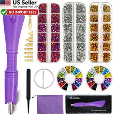 Afantti Hotfix Applicator Tool Rhinestone Setter Wand Tips Bedazzler Gun FROM US