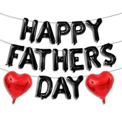 Happy Fathers Day Balloons 16inch Happy Fathers Day Foil Letter Balloons Black