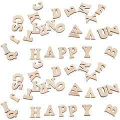 small wooden letters 15mm English Letters Wooden Pieces Small Natural