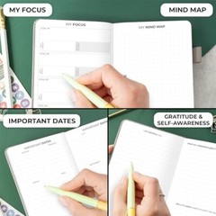 Pocket Planner Weekly – Undated Monthly Goal Pocket size (10 x 17.5cm) Gray