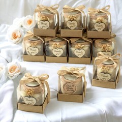 10 Pack Tealight Candle Holders Wedding Favors for Guests – Bridal Shower