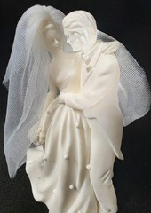 Vintage 1997 Roman Inc Millennium Wedding Series Cake Topper Figurine #43991