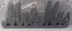 Mr. and Mrs. Wooden Silver Glitter Sign