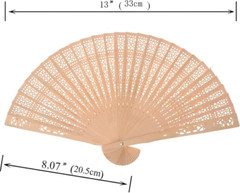 SL crafts Wooden Hand Fan Held Folding with Gift Bags Wedding…
