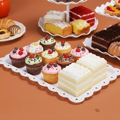 10 Pcs Dessert Table Display Set,3Pcs 3 Tier Cupcake Stand,3Pcs Plastic Wedding