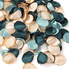 400 Pcs Silk Rose Petals Artificial Flower Petals for Wedding 400pcs-mix Green