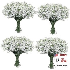 Babys Breath Artificial Flowers,30 Pcs Gypsophila Faux Flowers for White