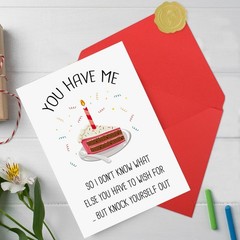 Funny Birthday Card for Him Her, Humor Birthday Card for Boyfriend, Girlfrien…