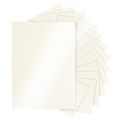Silunkia 28 Sheets Cream Shimmer Cardstock 8.5 x 11 Off 28 Sheets,